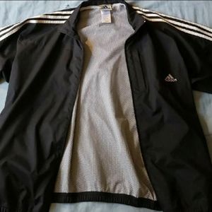 Vintage 2001 Adidas Black Windbreaker
